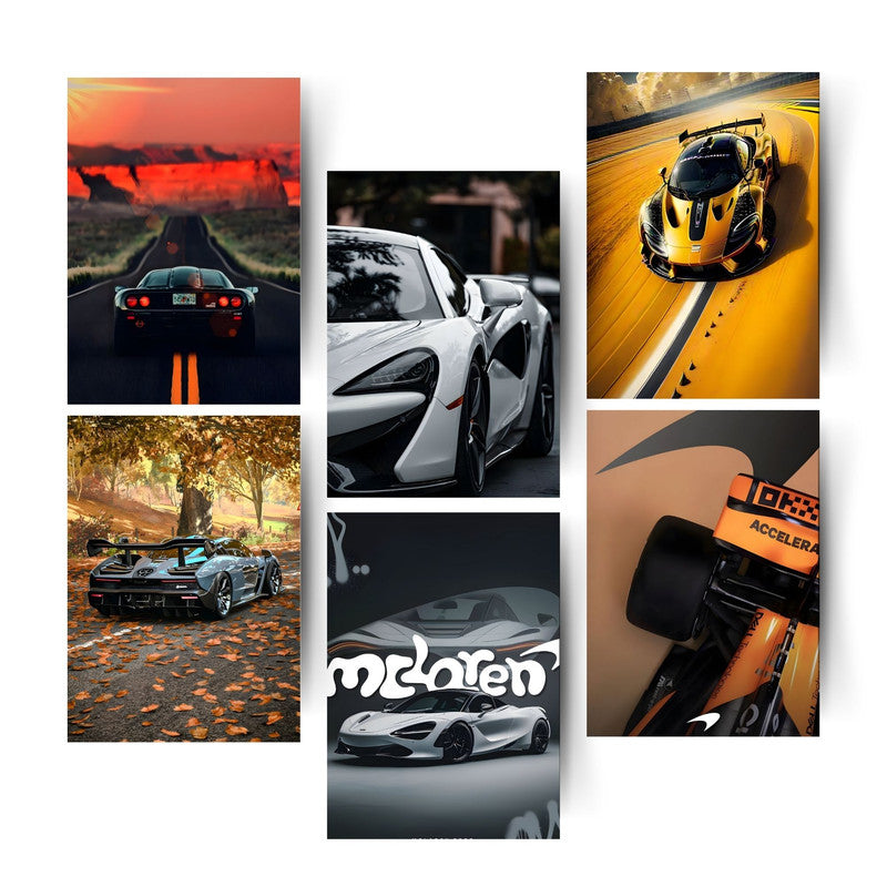 Supercar Poster Pack – 6 Designs That Command AttentionHome & Office Room Décor-Glue Dots Included