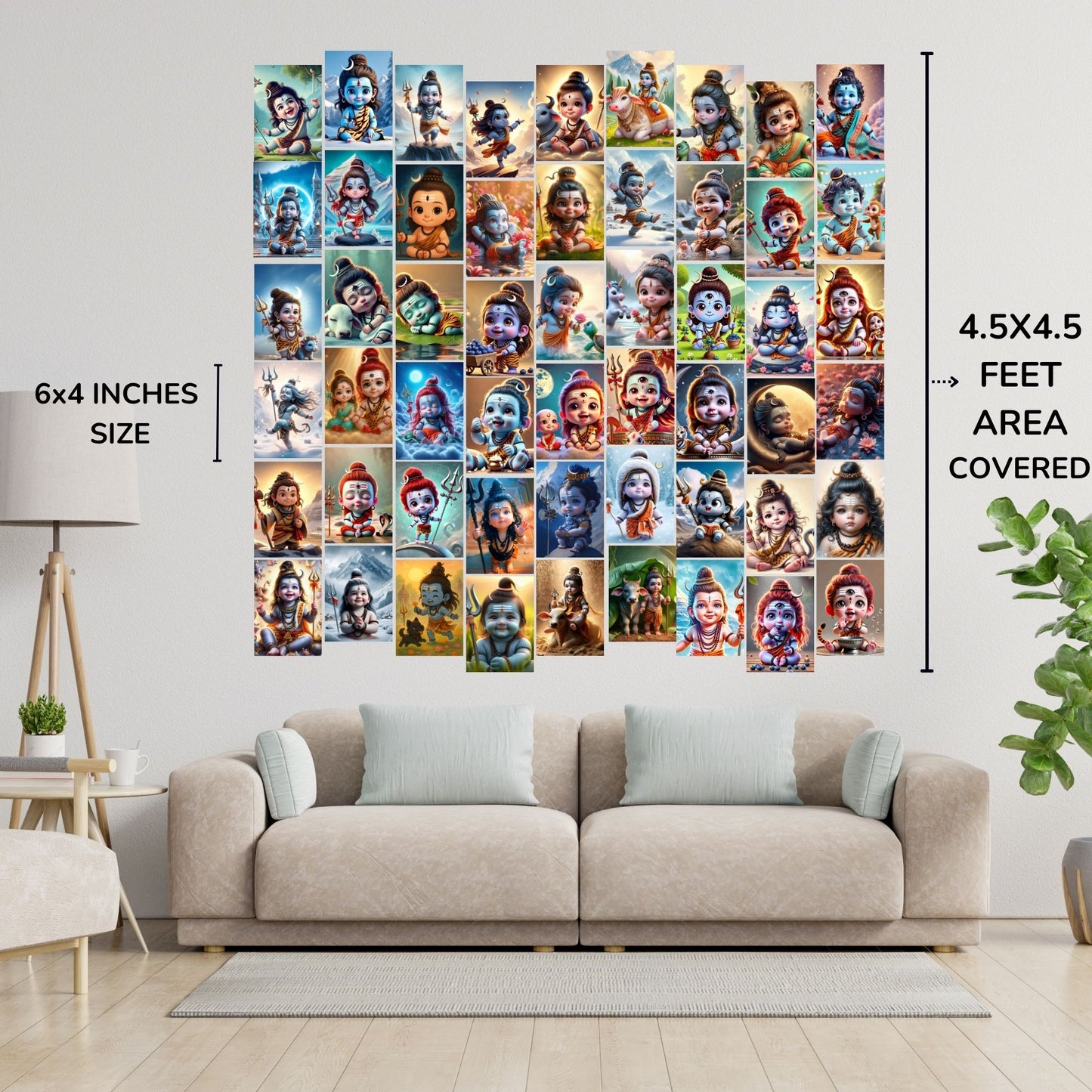 Posters Inc A6 Size Pack Of 54 Baby Gods Posters For Bedroom Decor Includes Glue Dots With Angelic Charm Design Grace Filled Artwork And Traditional Culture Inspired Divine Collection