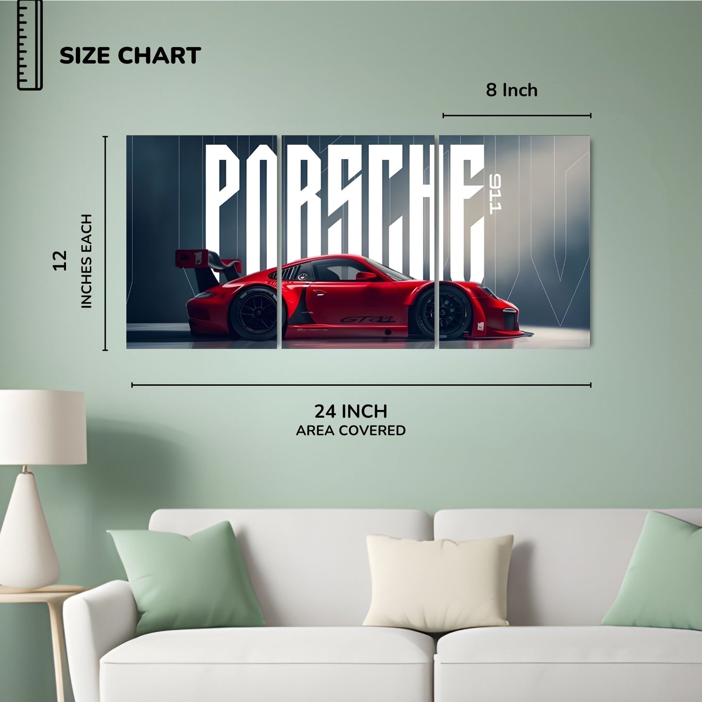 Posters Inc A4 Porsche 911 Design Posters For Wall On 300 Gsm Matte Paper Pack Of 4 Glue Dots Included Aesthetic Car Decor For Room Interior Styling And Modern Display