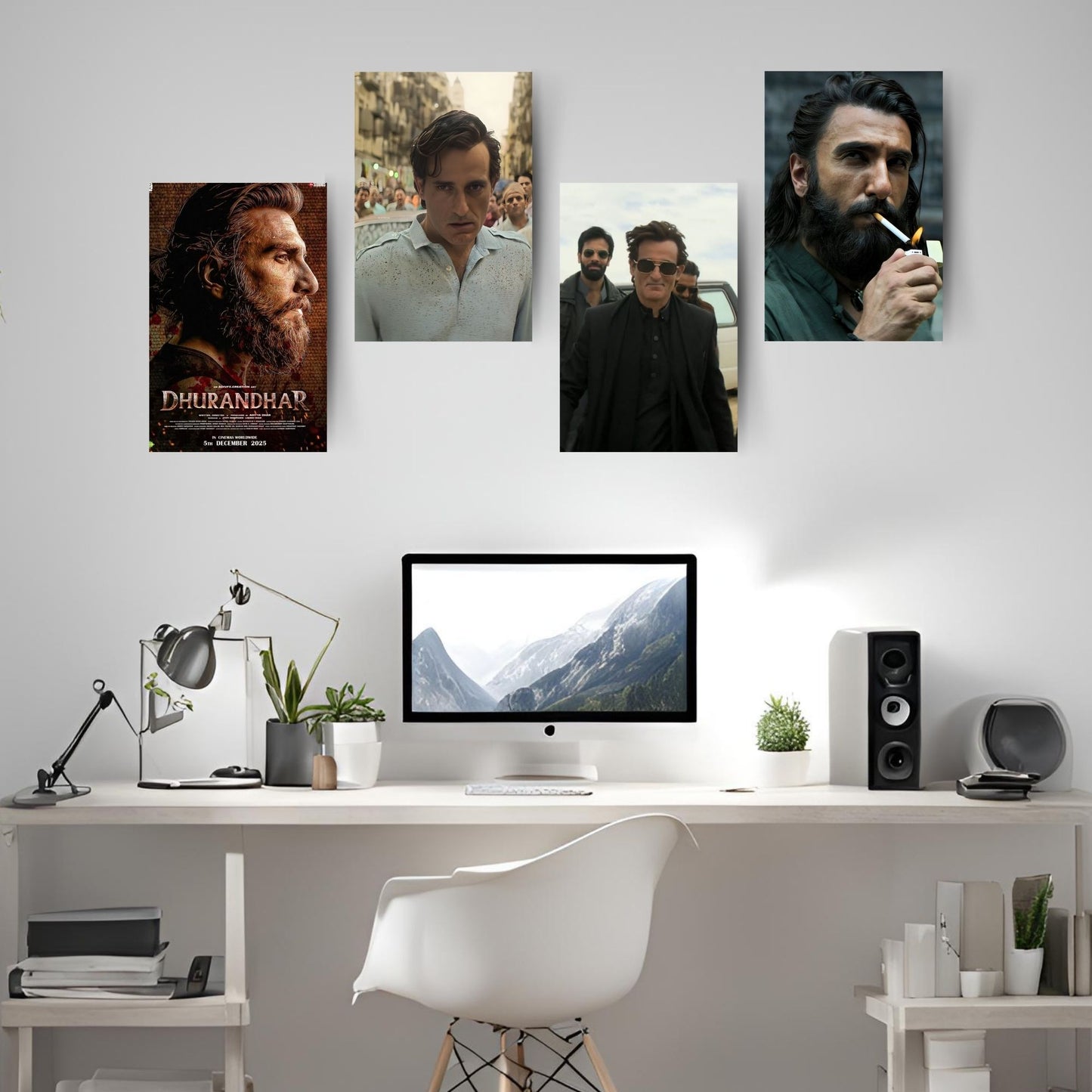 Posters Inc Dhurandhar Movie Posters For Room 300 Gsm Matte Paper A4 Size Pack Of 6 Posters Wall Decoration Poster For Wall Decoration Poster Aesthetic Glue Dots Included