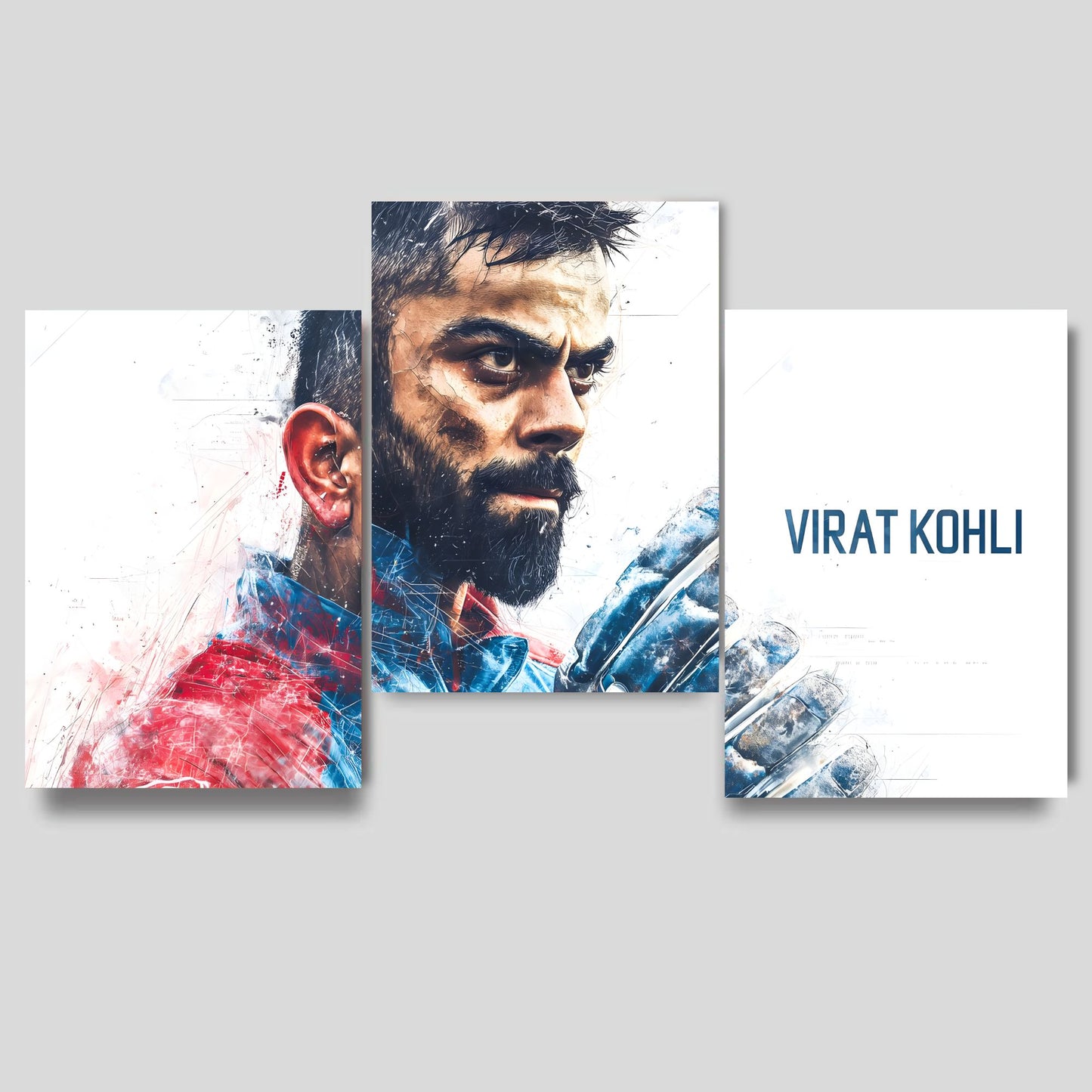 Posters Inc Virat Kohli Cricket Wall Poster Pack Of 4 A4 Size 300 Gsm Matte Paper Posters With Glue Dots Included For Room Decoration Premium Matte Finish Bedroom Office Wall Decor