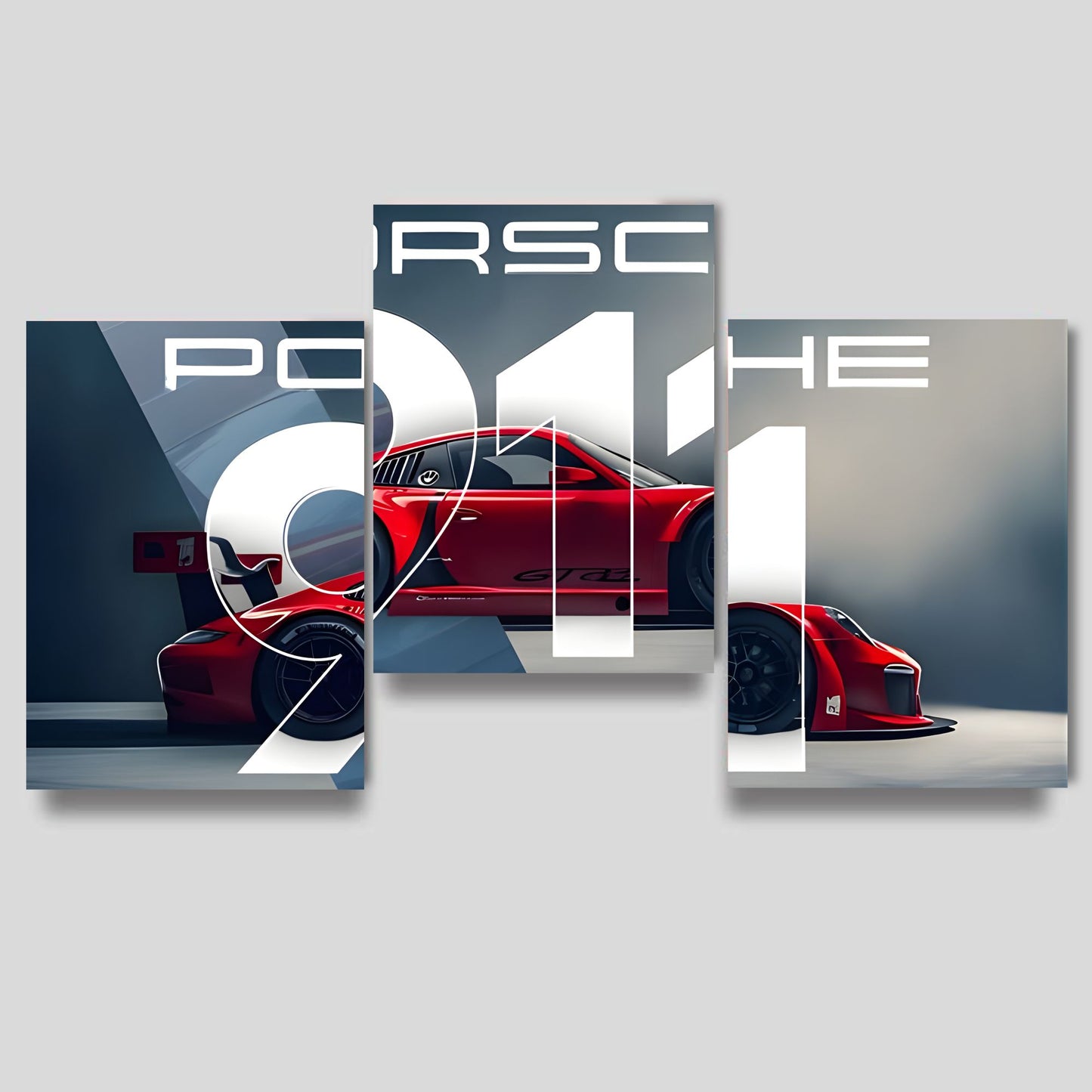 Posters Inc A4 Porsche 911 Car Posters Pack Of 4 300 GSM Matte Paper Posters For Wall With Glue Dots Included For Room Decor Office Workspace Study