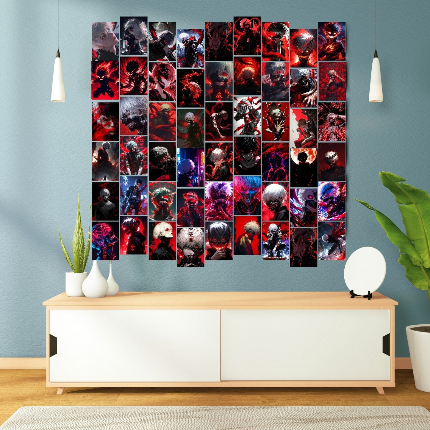Posters Inc A6 Size Pack Of 54 Anime Wall Poster Collection For Bedroom Decoration Includes Glue Dots Featuring like Art Prints Perfect For Teen Room Aesthetic And Creative Collage