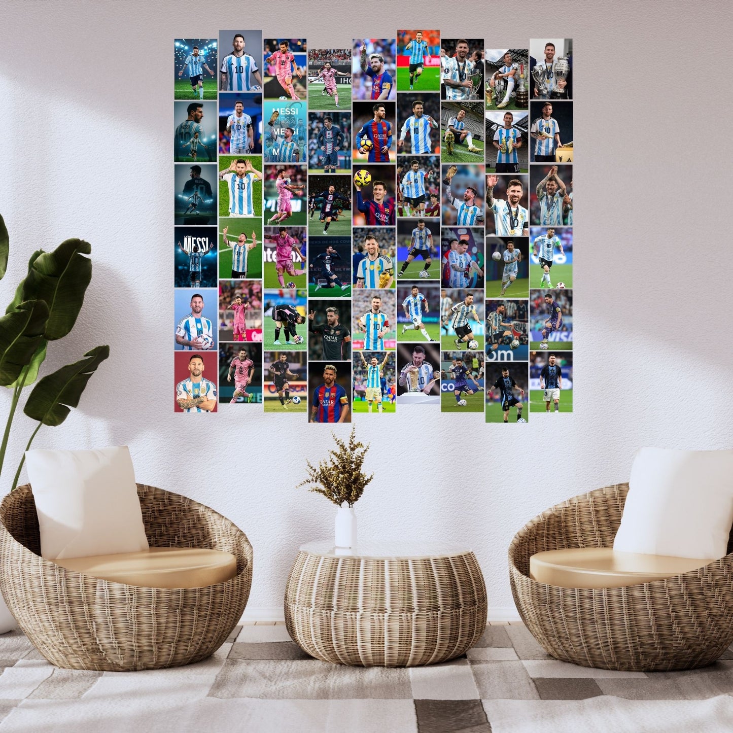 Posters Inc Messi Legend Argentina World Cup Champion Barcelona Inter Miami Football Star A6 Size Pack Of 54 Premium Photo Prints Bedroom Sports Fans Collection With Glue Dots Included