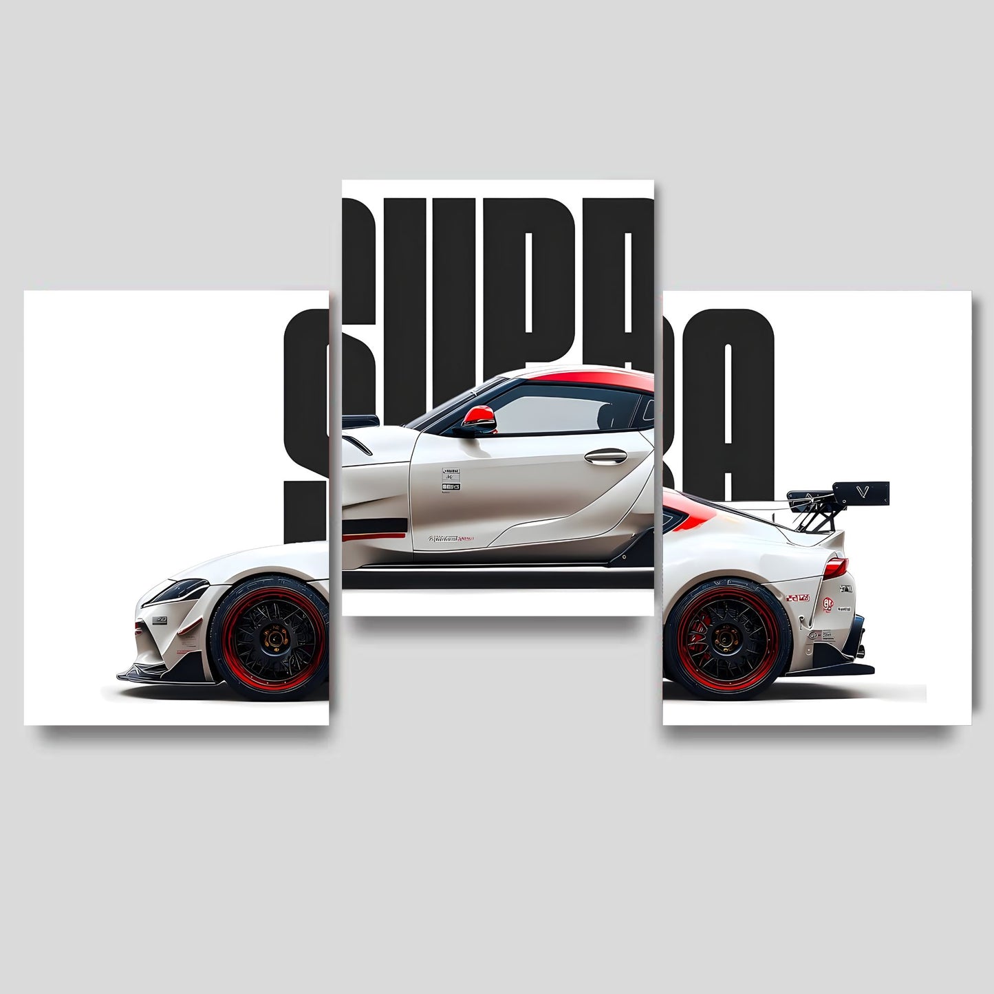 Posters Inc A4 Posters For Wall Supra Car Design Poster Set Of 3 With Glue Dots Included Printed On 300 Gsm Matte Paper For Room Decor Study Office Setup