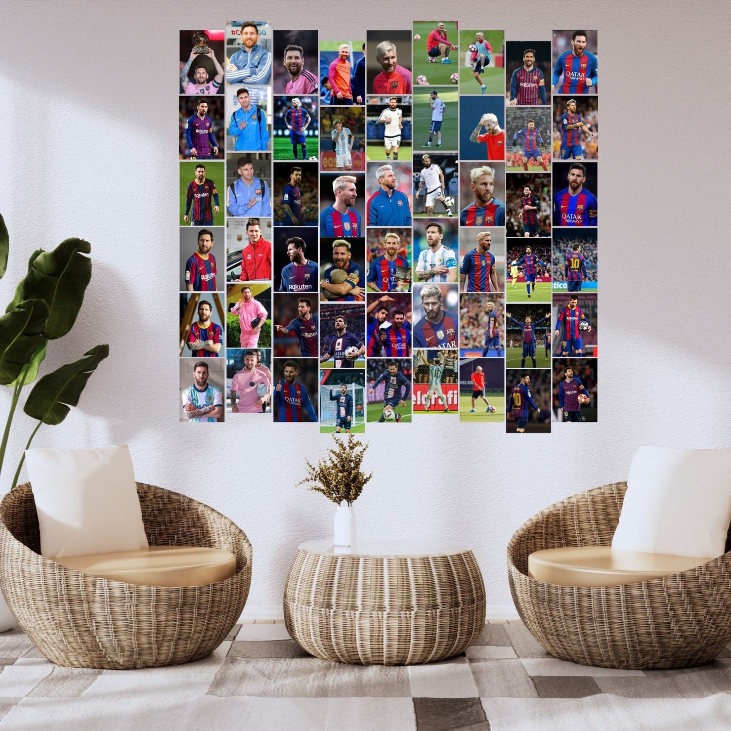 Posters Inc Messi Soccer Legend Argentina Champion World Cup Magic Barcelona Era Inter Miami Icon A6 Size Pack Of 54 Premium Action Prints Bedroom Wall Decor With Glue Dots Included