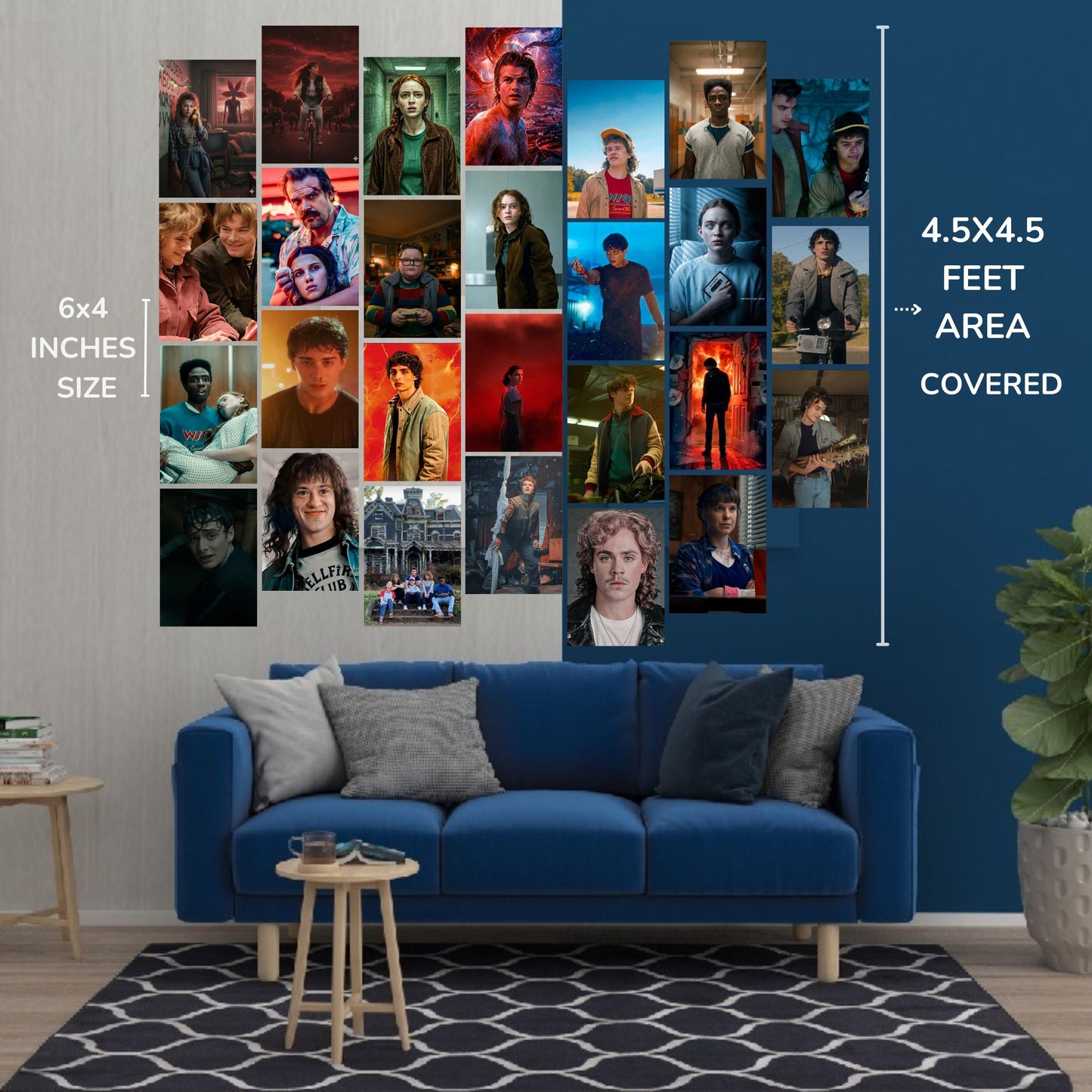 Posters Inc A6 Size Pack Of 27 Stranger Things Visual Prints Featuring Cinematic Horror Fantasy Geek Room Decor Netflix Collection Includes Glue Dots