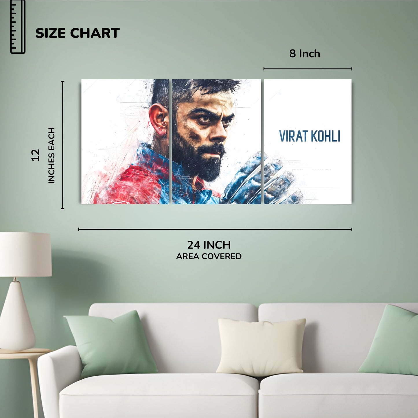 Posters Inc Virat Kohli Cricket Wall Poster Pack Of 4 A4 Size 300 Gsm Matte Paper Posters With Glue Dots Included For Room Decoration Premium Matte Finish Bedroom Office Wall Decor