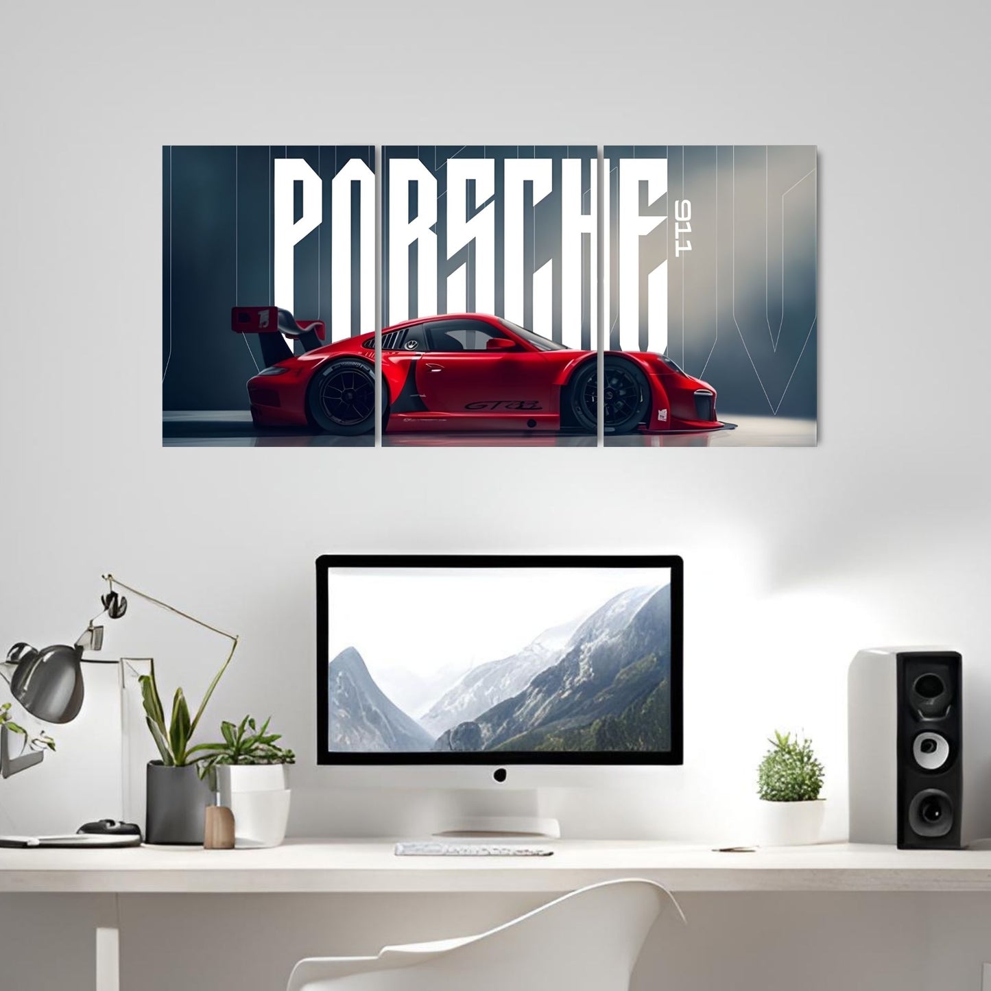Posters Inc A4 Porsche 911 Design Posters For Wall On 300 Gsm Matte Paper Pack Of 4 Glue Dots Included Aesthetic Car Decor For Room Interior Styling And Modern Display