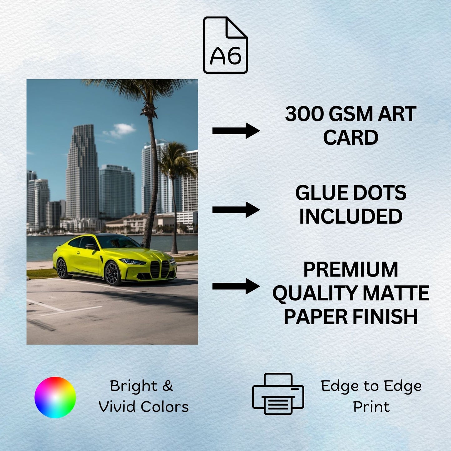 Posters Inc High Speed Racing Automobile Poster Kit A6 Compact Pack Containing 54 Unique Vehicle Graphics For Urban Garage Interior Styling Boys Decor Present Idea Glue Dots Provided