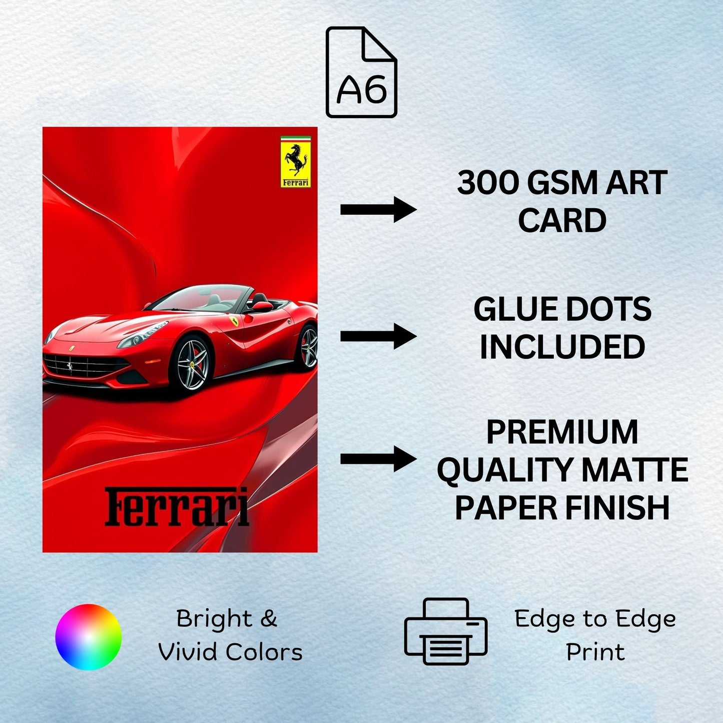 Posters Inc Super Car Poster Set A6 Size Pack Of 54 Racing Luxury Sports Vehicle Wall Decor For Bedroom Garage Boys Room Gift With Glue Dots Included Premium Automotive Art Collection
