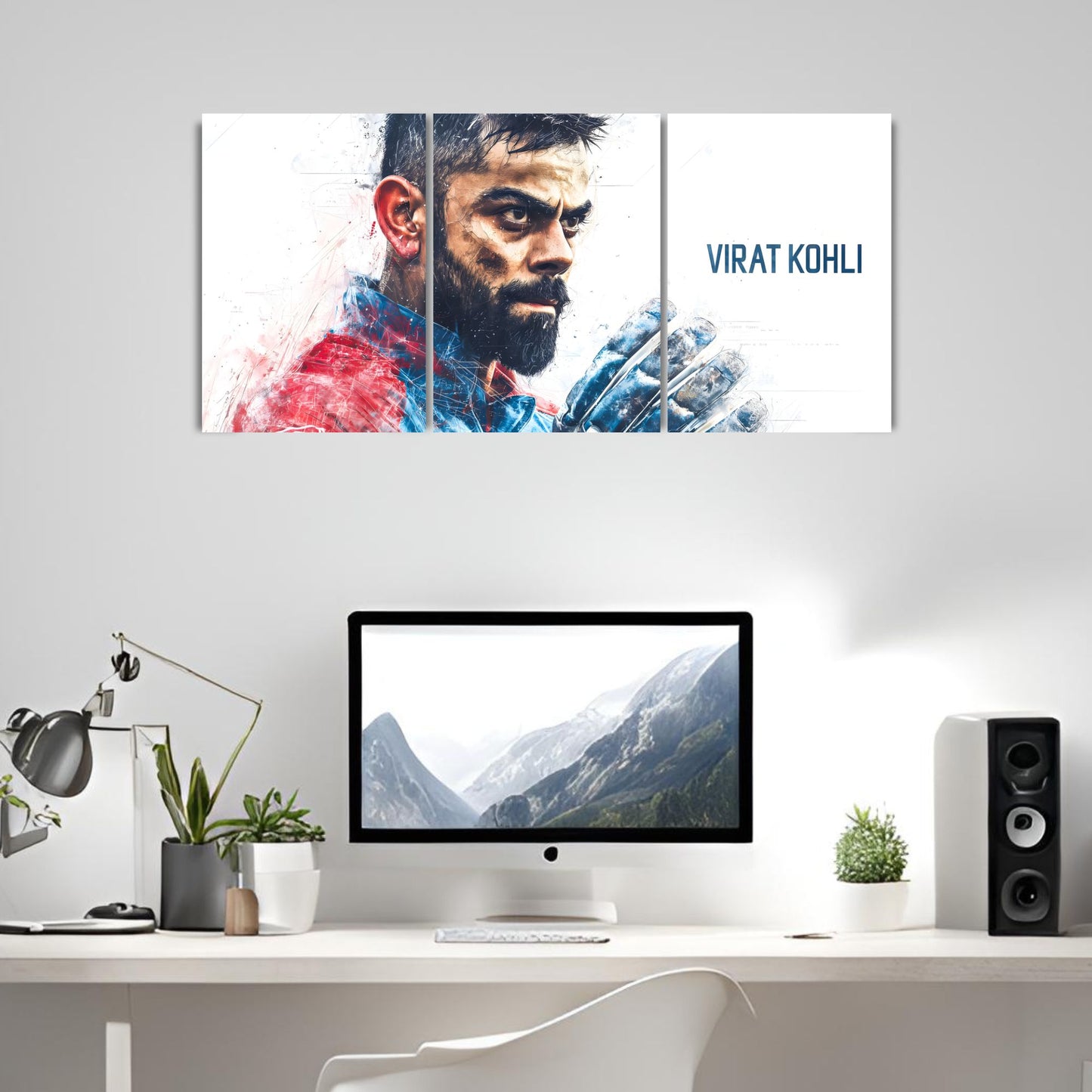 Posters Inc Virat Kohli Cricket Wall Poster Pack Of 4 A4 Size 300 Gsm Matte Paper Posters With Glue Dots Included For Room Decoration Premium Matte Finish Bedroom Office Wall Decor