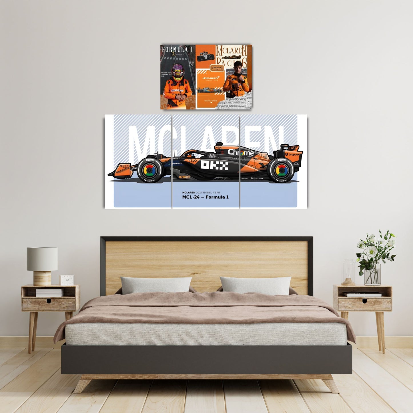 Posters Inc Mclaren F1 Split Posters For Room A4 Size Pack Of 4 Posters Printed On 300 Gsm Matte Paper With Glue Dots Included Wall Decoration Poster For Bedroom Study Room Office Racing Car Theme