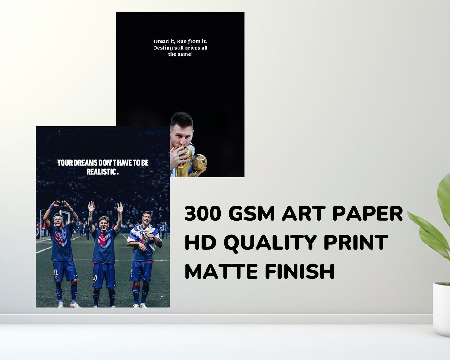 Posters Inc Messi Posters for Room Decor, Aesthetic Posters, Set of 12, 8x12 inch, Motivational Quotes, Matte Paper, 300 GSM, Birthday Gifts for Men/Boy