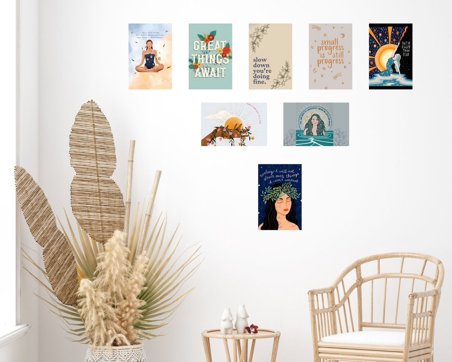 Posters Inc Motivational Wall Posters Pack of 12 | Positive Quotes & Aesthetic Room Decor | Home Wall Decoration Items for Living Room, Bedroom, Study | Birthday Gift for Women, Men & Friends | A4 Size, 300 GSM, Unframed