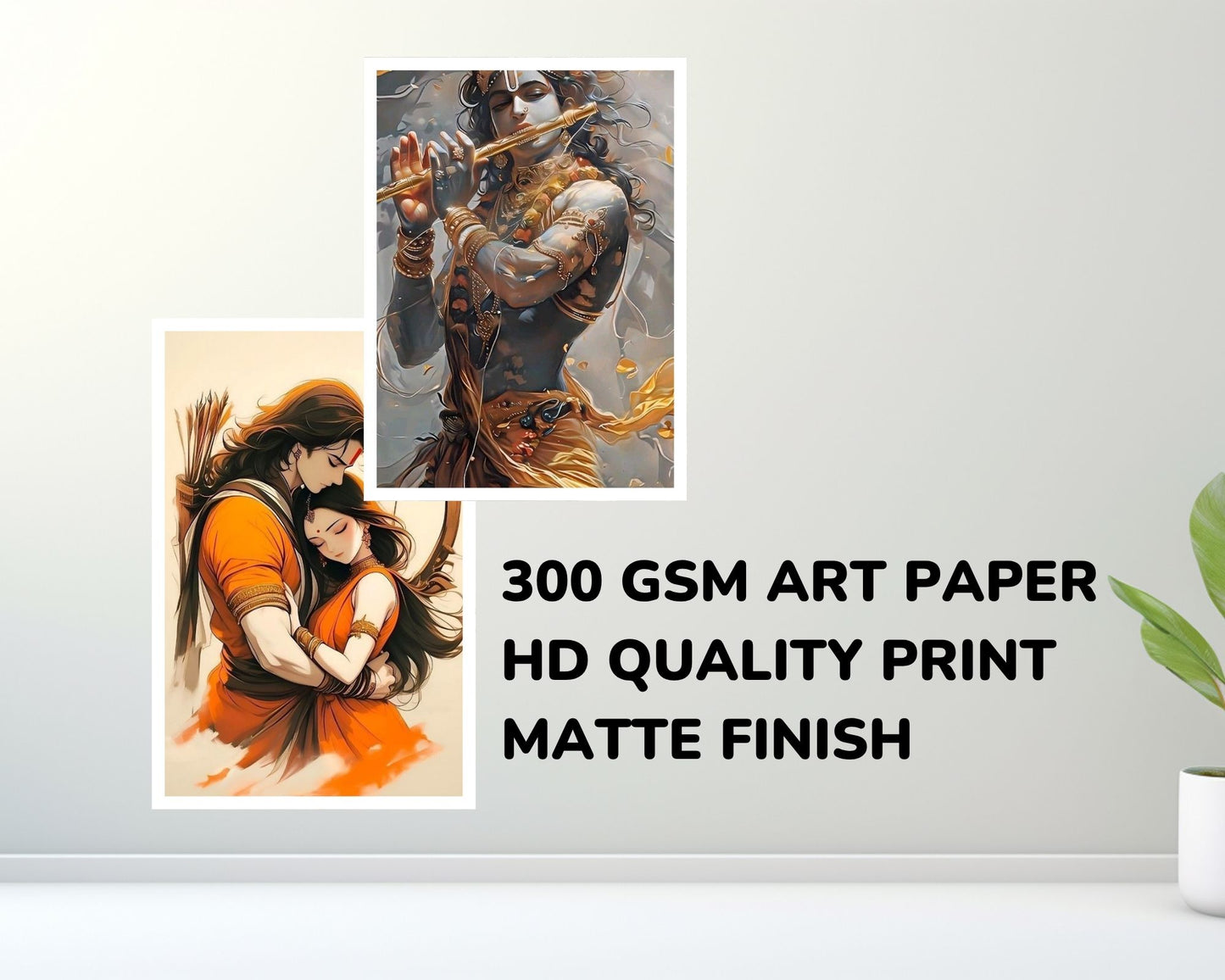 Posters Inc Set of 12 Powerful God Wallart Poster, God Wall Sticker for Home decor, HD Quality Print on 300 GSM A4 Size 8 * 12 Inch, Glue Dots Included, God Posters for Wall