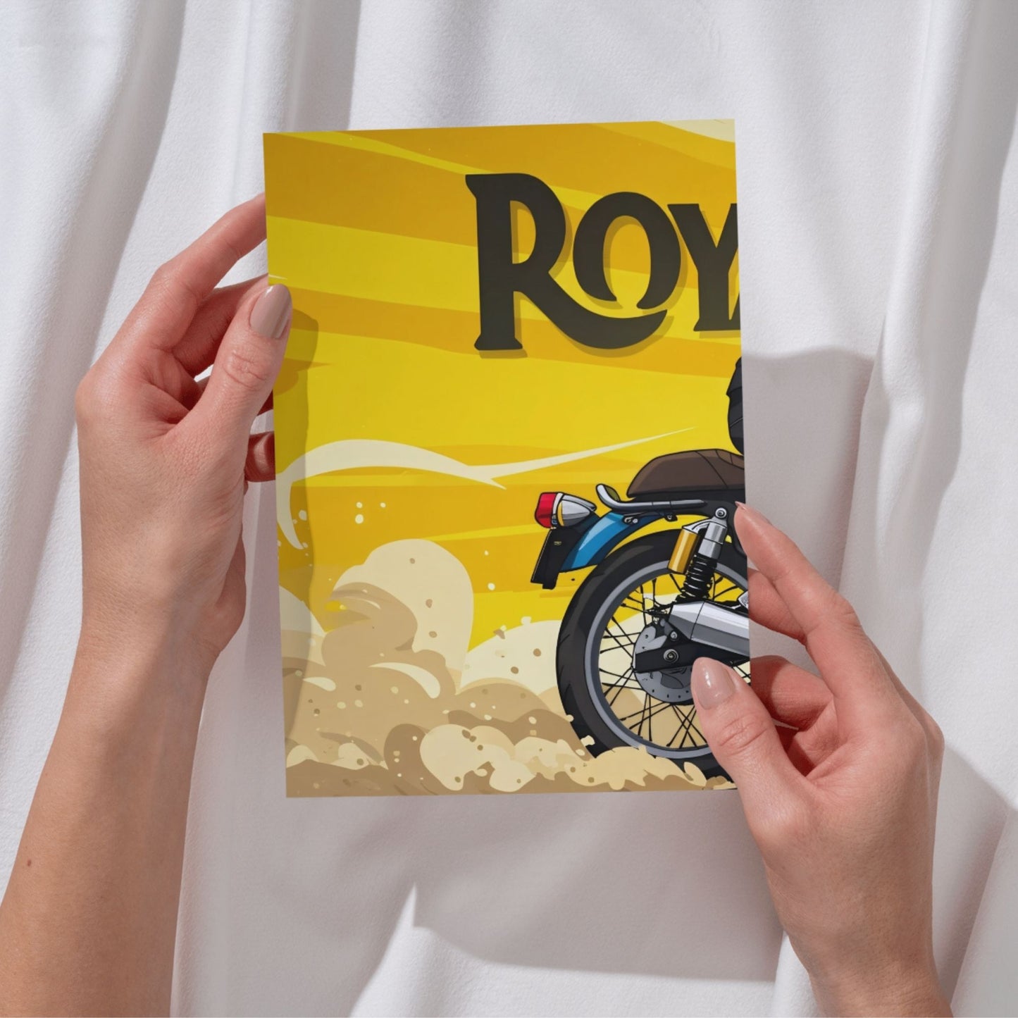 Posters Inc A4 Motorcycle Posters Pack Of 3 On 300 Gsm Matte Paper With Glue Dots Included Royal Enfield Inspired Poster Aesthetic Wall Decoration