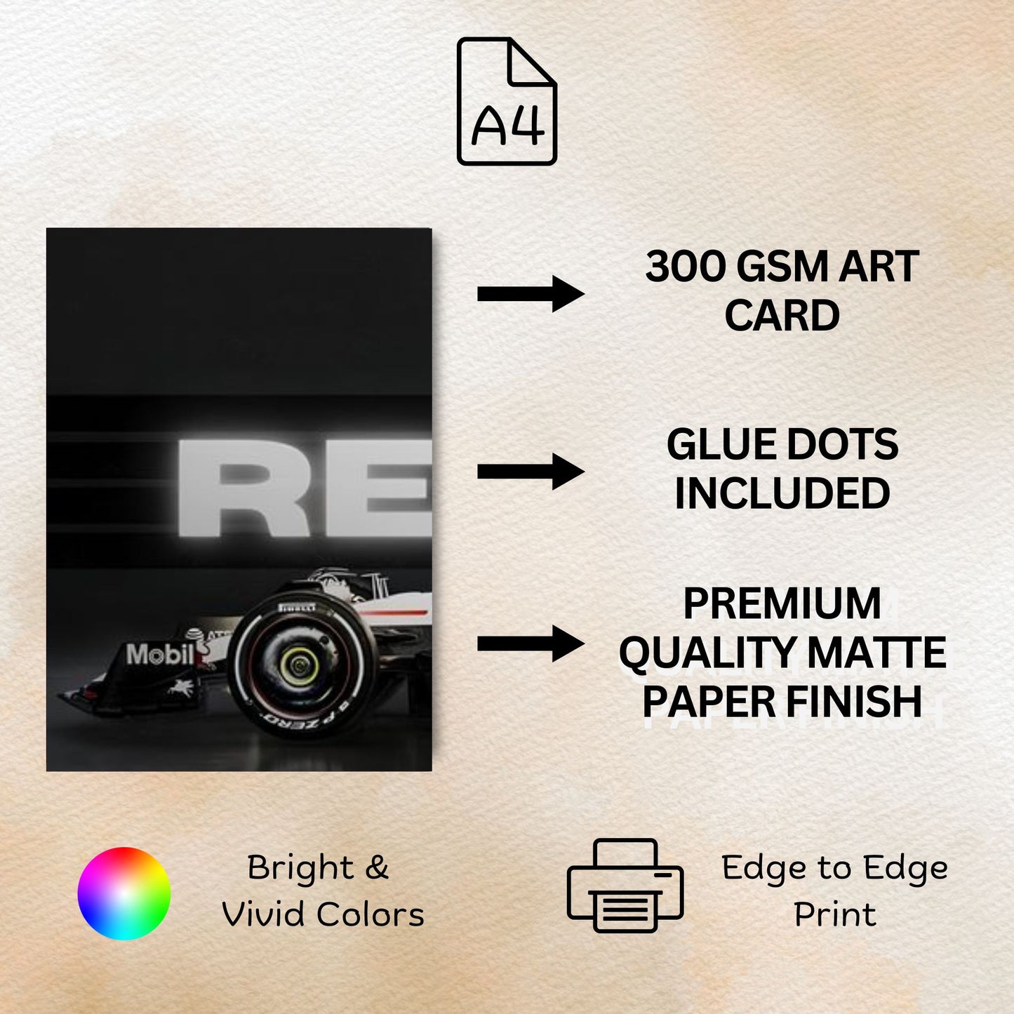 Posters Inc F1 Split Posters For Room A4 Size Pack Of 4