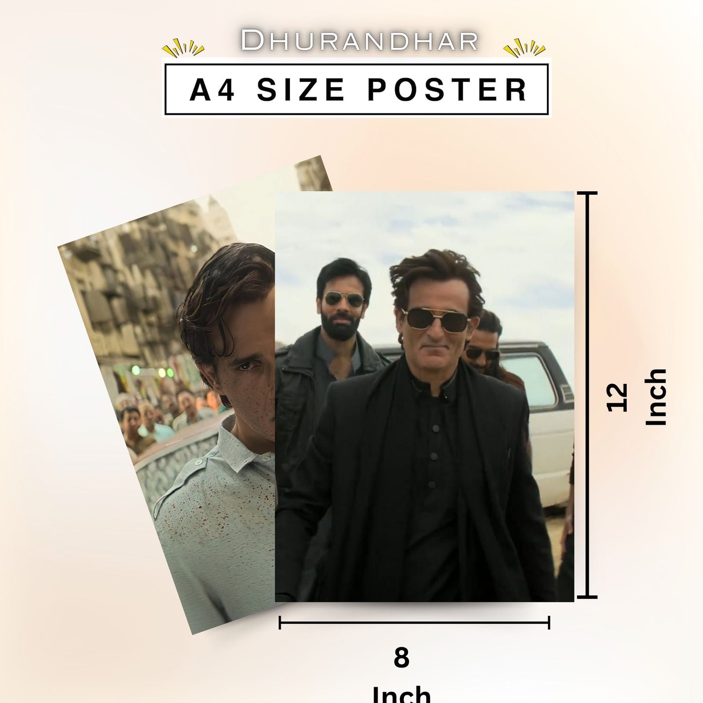 Posters Inc Dhurandhar Movie Posters For Room 300 Gsm Matte Paper A4 Size Pack Of 6 Posters Wall Decoration Poster For Wall Decoration Poster Aesthetic Glue Dots Included
