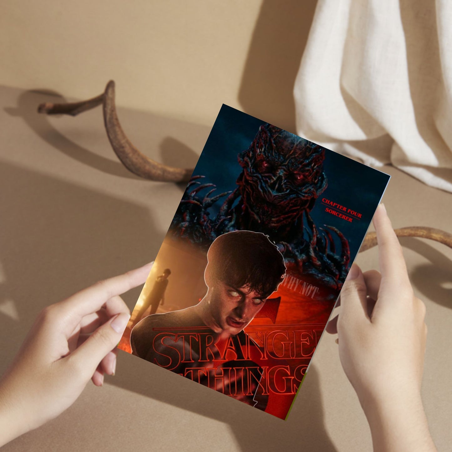 Posters Inc A6 Size Pack Of 27 Stranger Things Mini Posters Featuring Upside Down Artwork Retro Sci Fi Style Cult Show Decor Netflix Wall Display Includes Glue Dots