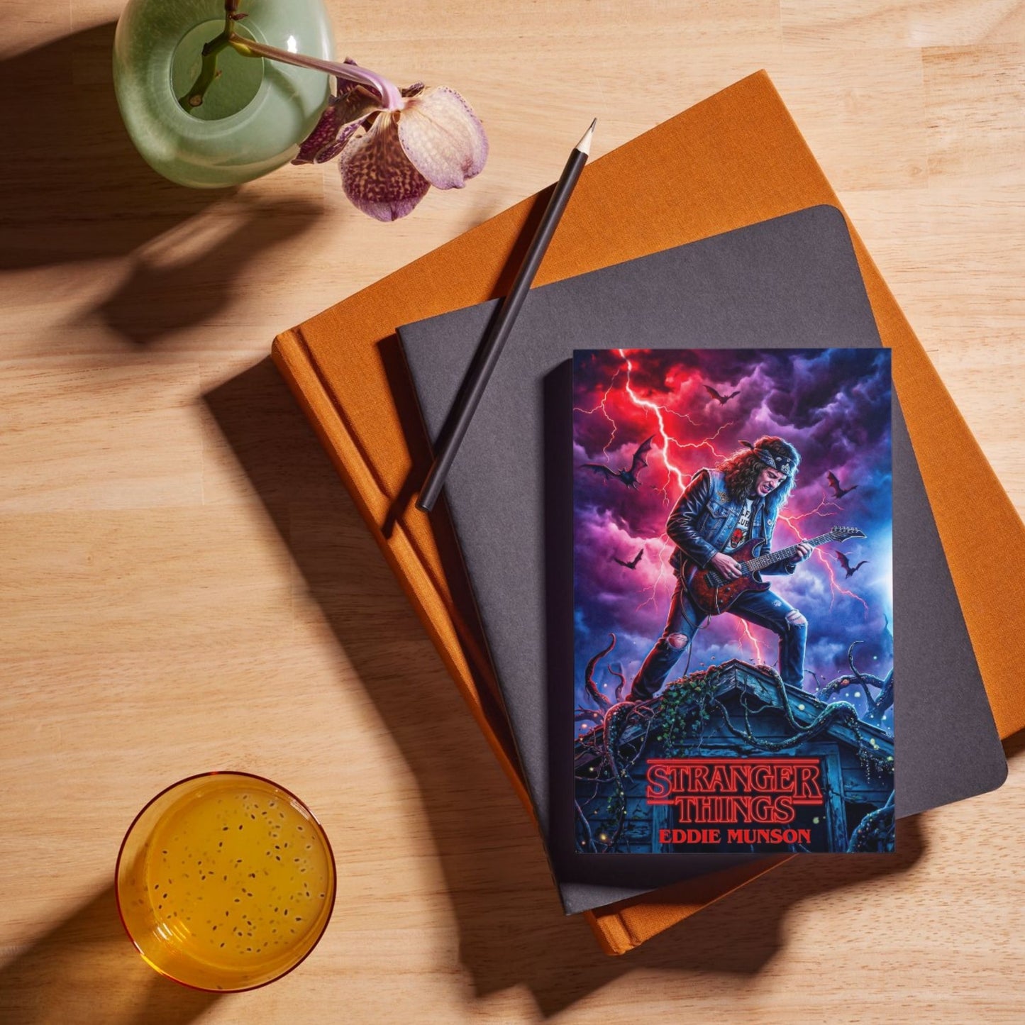 Aonami Stranger Things Character Wall Art Set A6 Size Pack of 54 Posters Printed on 300 GSM Matte Paper HD Graphic Prints Stranger Things Room Decor for Bedroom Study Area Hostel Wall Setup Glue Dots Included