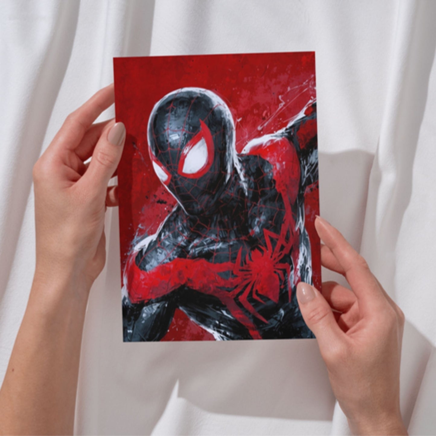 Posters Inc A4 Size Pack of 6 Superhero Poster on 300 GSM Matte Paper with Gluedots for Aesthetic Wall Art Decoration