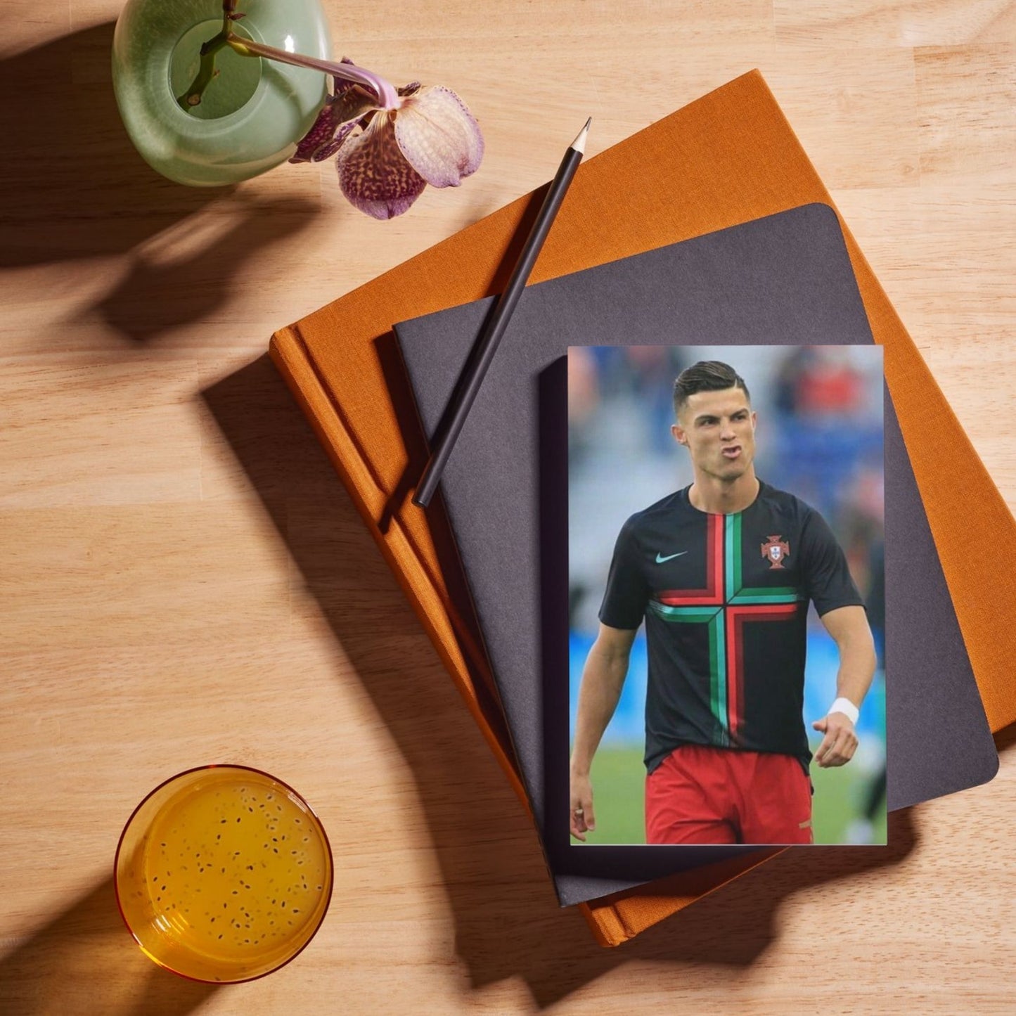 aonami Cristiano Ronaldo Wall Posters Pack of 54 A6 Size 300 GSM Matte Paper with Glue Dots Sports Fan, Football, Soccer Star Wall Prints for Study Room Office Decor Bedroom Poster Collection