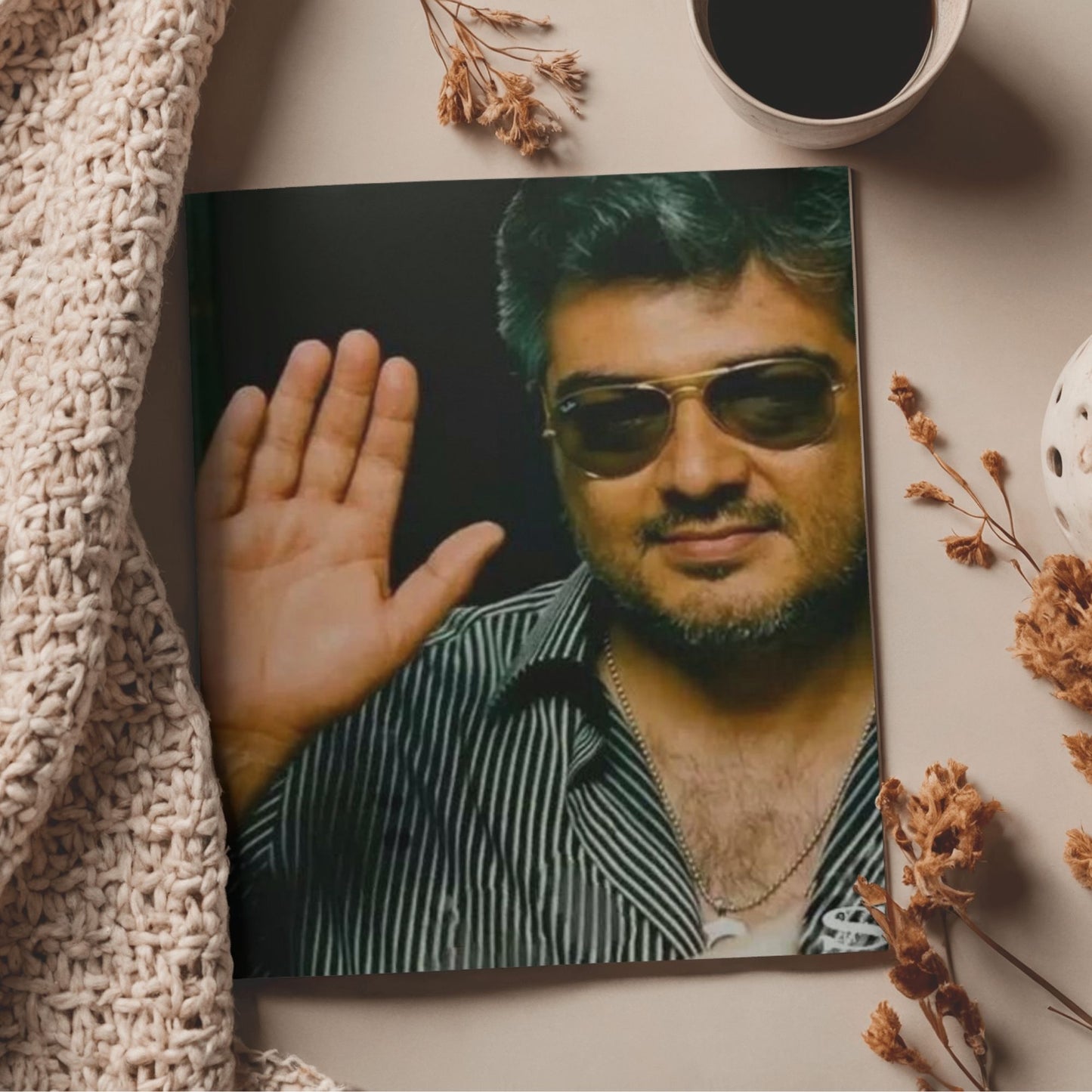 Aonami Ajith Kumar Poster Set A4 Pack of 6 Posters 300 GSM Matte Paper Print Glue Dots Included Tamil Actor Ajith Wall Art Collection for Bedroom Study Area Hostel Room Office Decor Kollywood Celebrity Wall Decoration