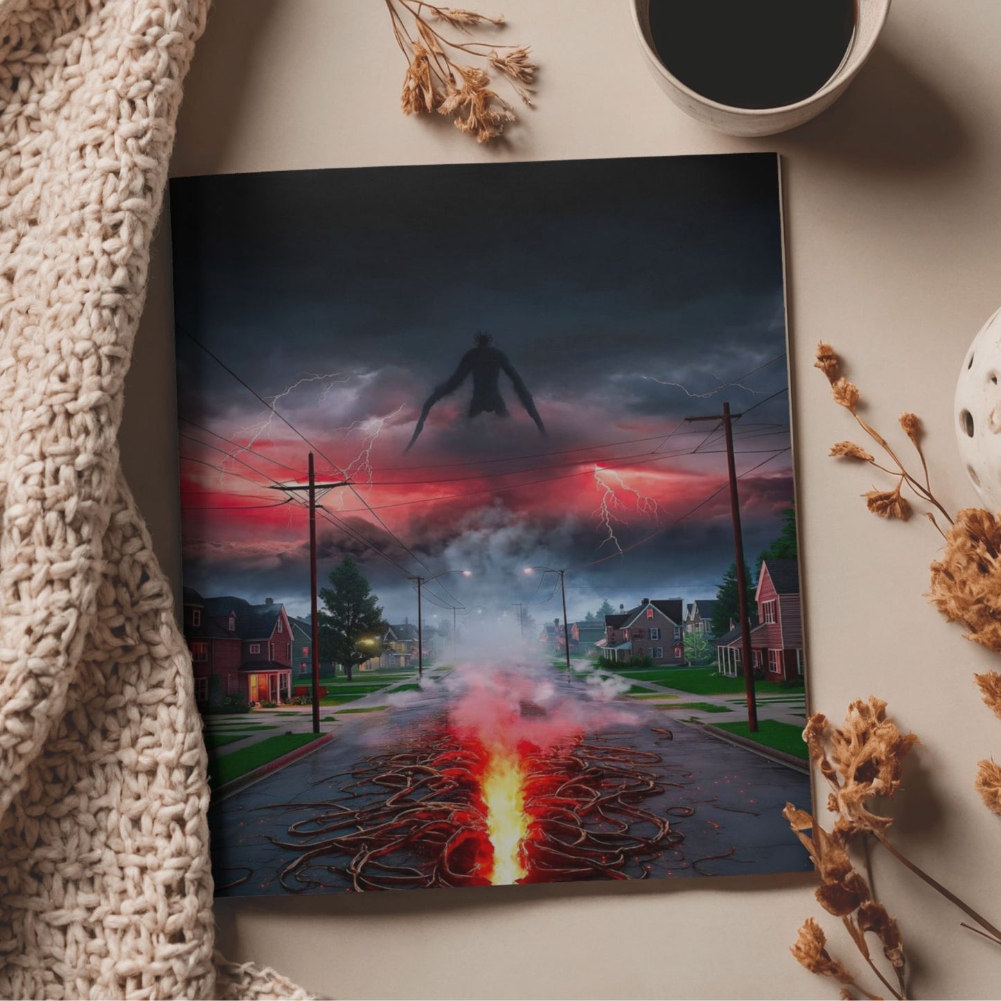 Aonami Stranger Things Artistic Print Bundle A4 Set of 12 on 300 GSM Matte Paper Enhance Bedroom, Office & Study Space with Stylish Wall Decor