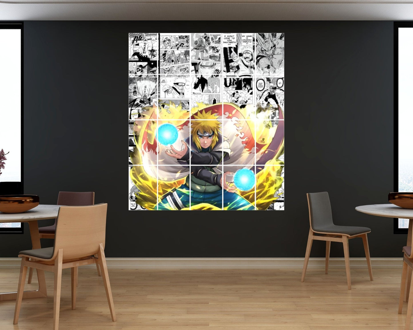 Posters Inc Naruto Posters Manga Panel Collage Art Kit, Anime Merchandise Wall Decoration Items for Living Room, Home Decor Birthday Gifts for Men, 300 GSM Print, A5 Size Paper with Sticker Set of 20