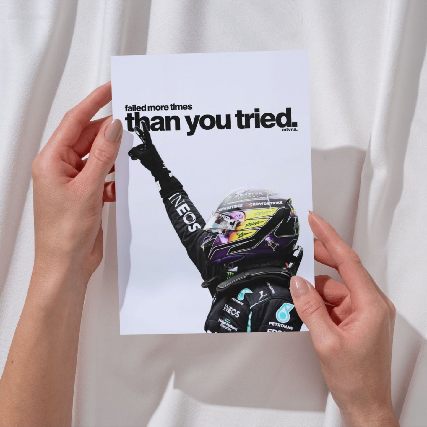 F1 Motivational Poster Set (A4, 300 GSM) | Formula Racing Wall Art Collage | Premium Matte Finish | Inspiring Quotes Posters for Room, Office & Gaming Setup | Glue Dots Included