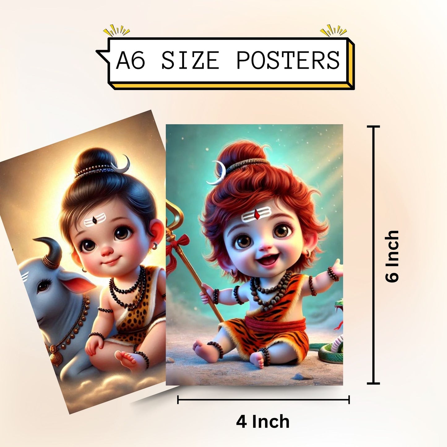 Posters Inc A6 Size Pack Of 54 Baby Gods Posters For Bedroom Decor Includes Glue Dots With Angelic Charm Design Grace Filled Artwork And Traditional Culture Inspired Divine Collection