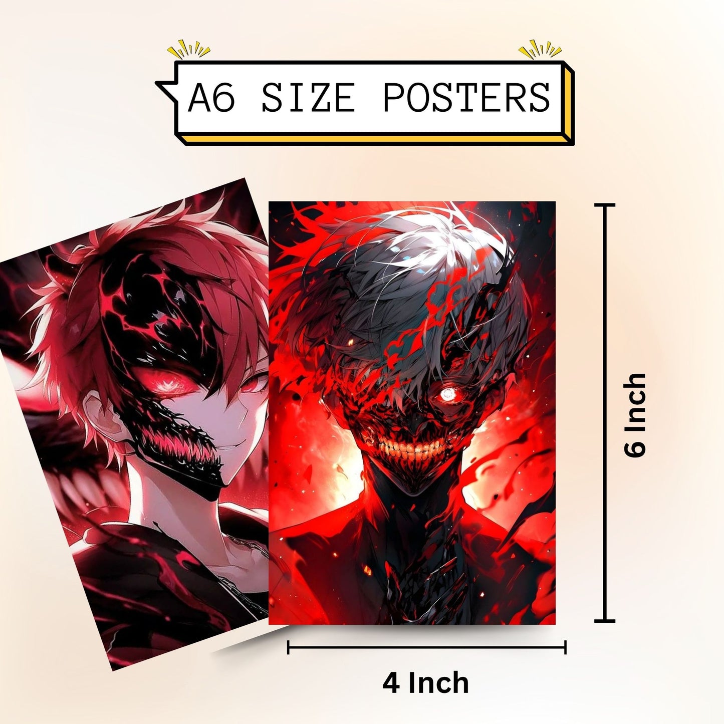 Posters Inc A6 Size Pack Of 54 Anime Wall Poster Collection For Bedroom Decoration Includes Glue Dots Featuring like Art Prints Perfect For Teen Room Aesthetic And Creative Collage