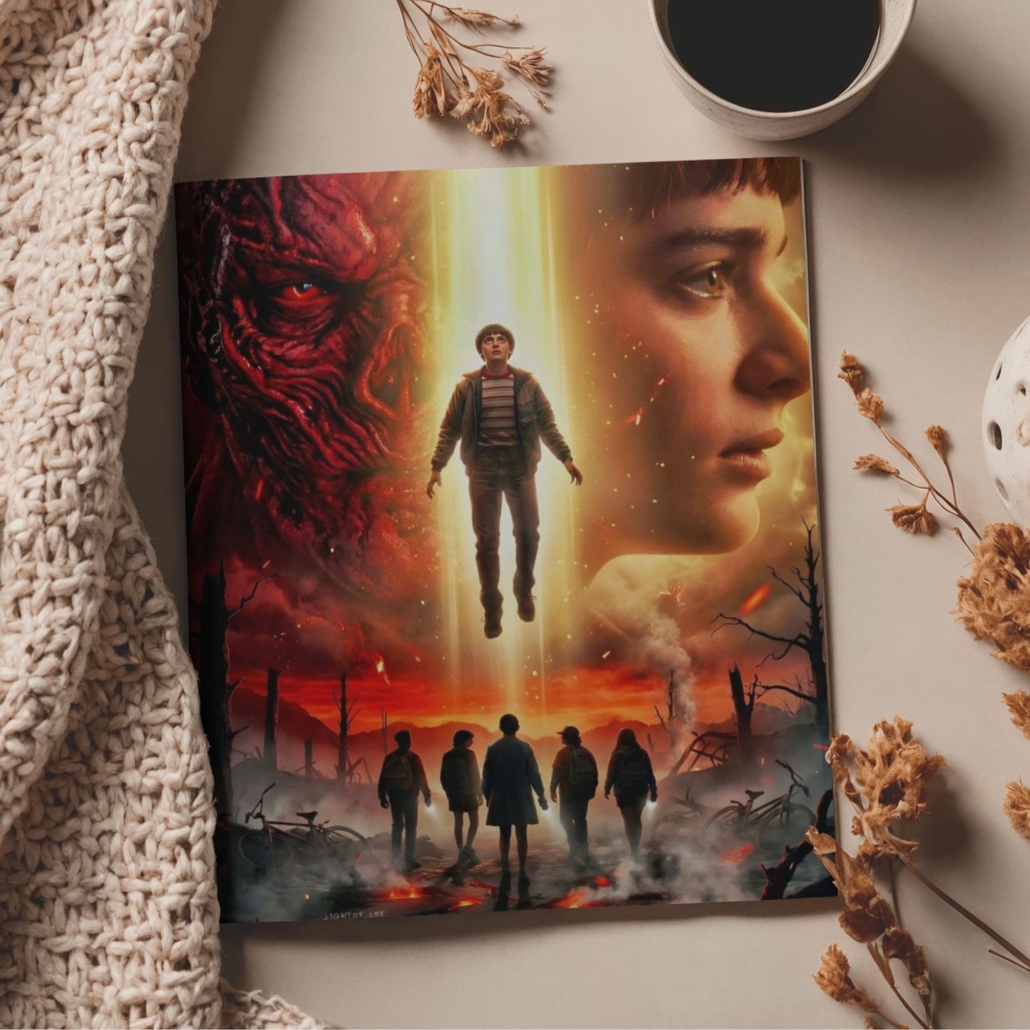 Aonami Stranger Things Poster Set A4 Pack of 6 Posters 300 GSM Matte Paper Glue Dots Included Stranger Things Wall Art Collection For Bedroom Study Room Hostel Decor Netflix Series Character Graphic Print