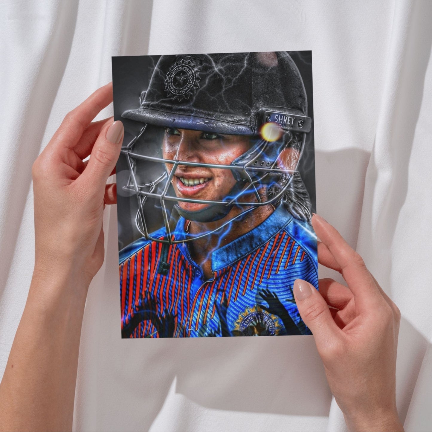 Posters Inc Smriti Mandhana Rcb Women Posters For Room A4 Size Pack Of 6 Posters 300 Gsm Matte Paper Wall Decoration Poster Set With Glue Dots Included For Home Office