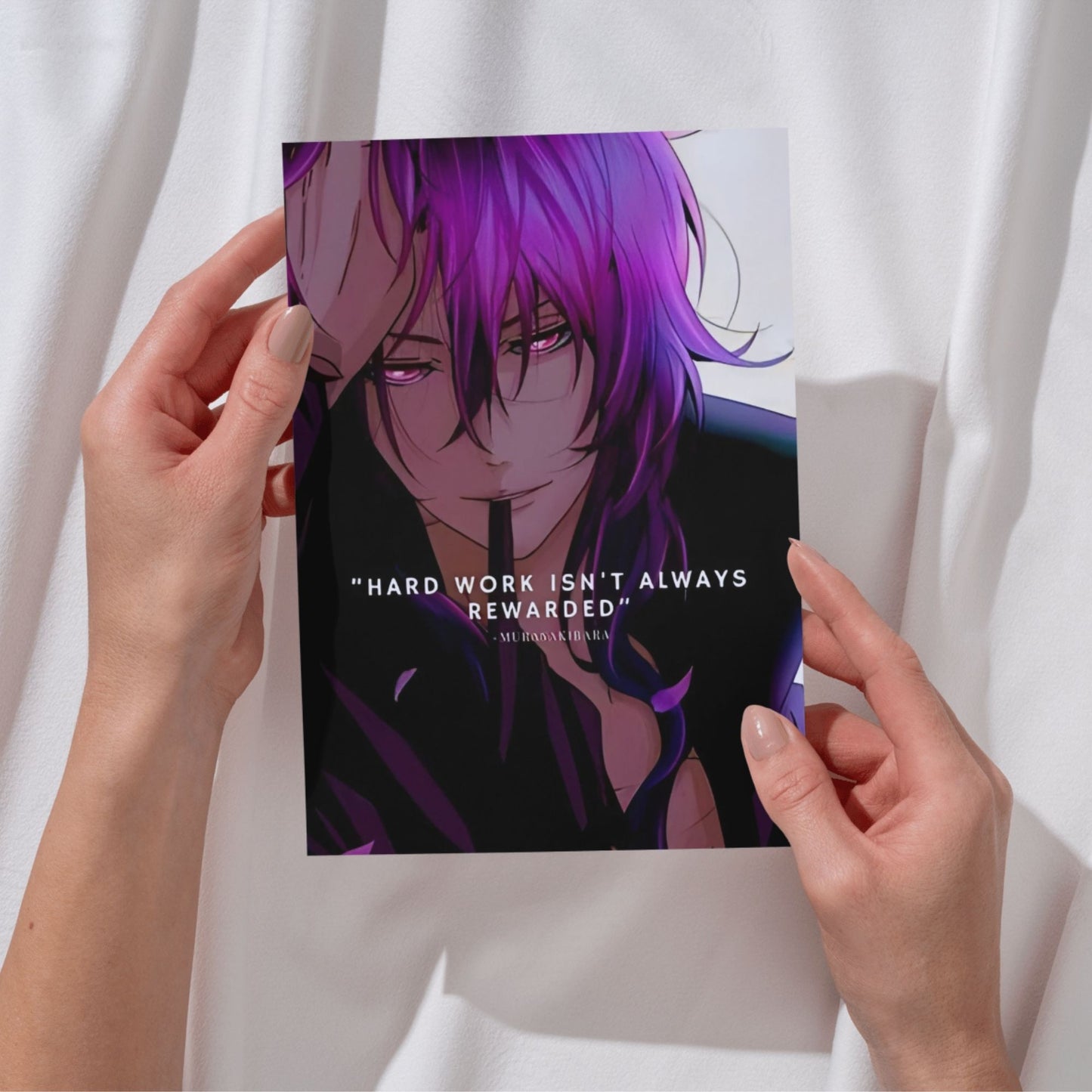 Anime Motivational Poster A4 Pack of 6 Perfect Wall Decoration in Offices, Bedrooms, Hostels, Study & Living room, Featuring Quotes, 300 GSM, Aesthetic Designs, and Positive Vibes
