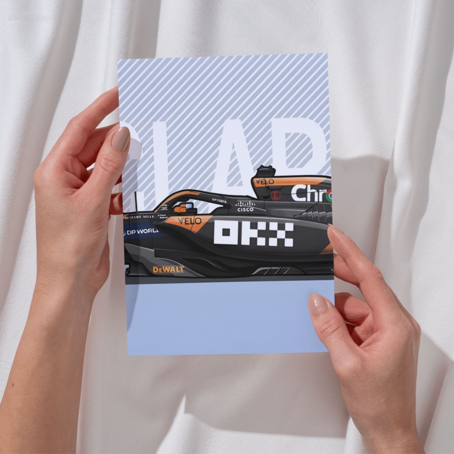 Posters Inc Mclaren F1 Split Posters For Room A4 Size Pack Of 4 Posters Printed On 300 Gsm Matte Paper With Glue Dots Included Wall Decoration Poster For Bedroom Study Room Office Racing Car Theme