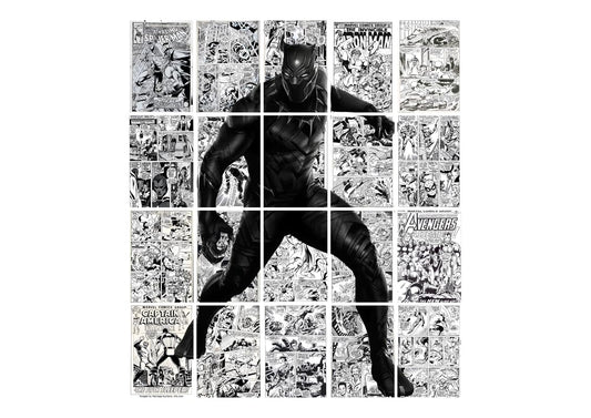 Posters Inc Pack Of 20 Marvel Posters,Wall Decoration Items For Living Room And Kitchen, Black Panther Posters For Home Decoration items, Gifts For Men And Best Friend, 8x12 Inches Size, 300 GSM Paper