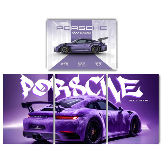 Posters Inc A4 Car Posters Pack Of 4 300 GSM Matte Paper Wall Poster Set With Glue Dots Included Car Mclaren Design For Room Decor Workspace And Study Area