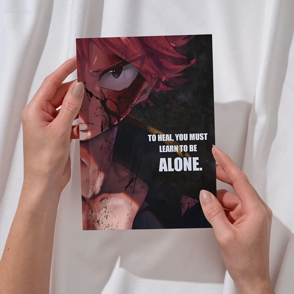 Posters Inc Anime Motivational Wall Art - A4 Size, Pack of 6, 300 GSM Matte Paper - Perfect for Bedrooms, Gaming Rooms, Offices, Hostels & Study Spaces - Aesthetic Decor with Inspiring Quotes, Glue Dots Included