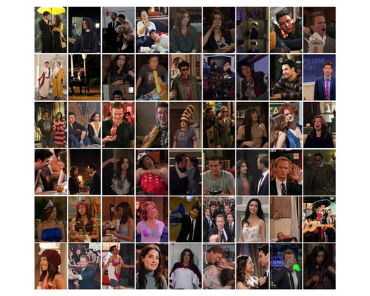 Posters Inc Pack Of 54 Web Series Posters,Wall Decoration Items For Living Room And Kitchen, How I Met Your Mother Posters For Home Decor, Gifts For Men And Best Friend, 4x6 Inches Size, 300 GSM Paper