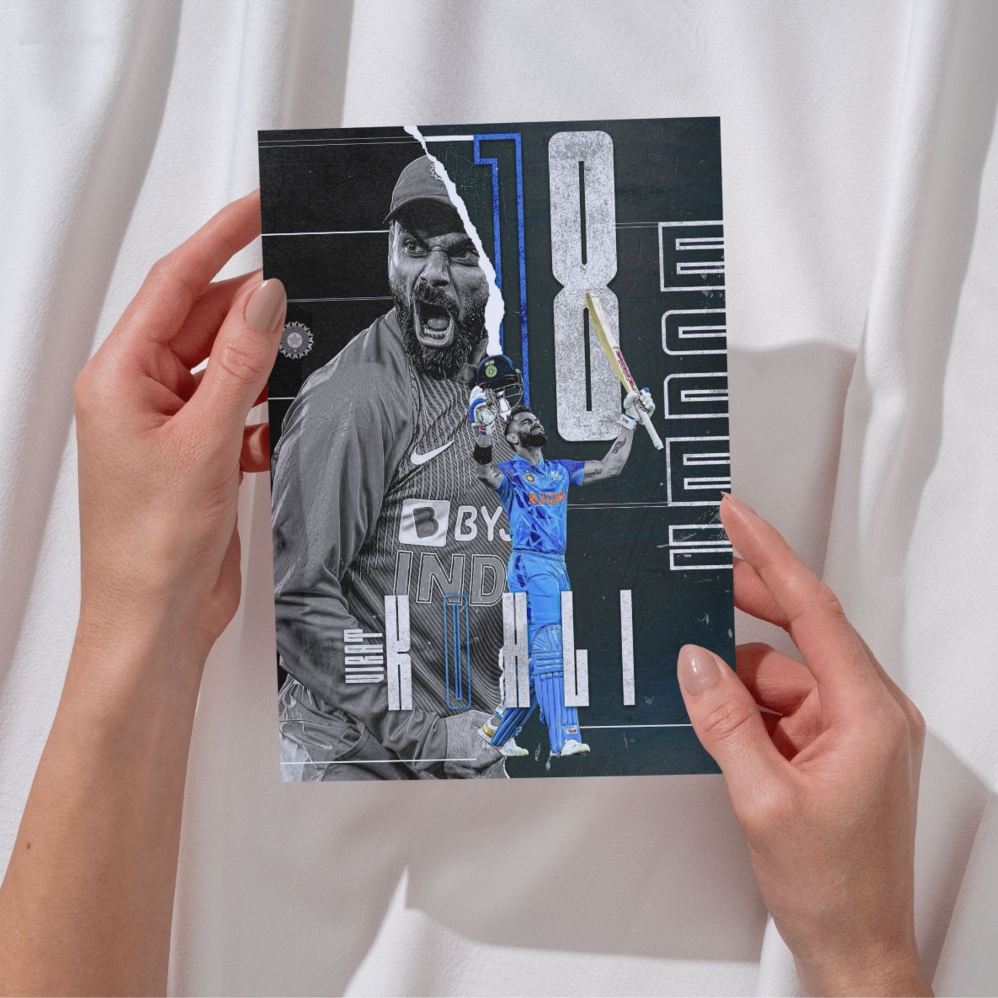 Posters Inc Virat Kohli Cricket Poster Set Of 6 A4 Size Posters Printed On 300 Gsm Matte Paper With Glue Dots Included Wall Decoration Poster For Hostel Room Study Room Decor
