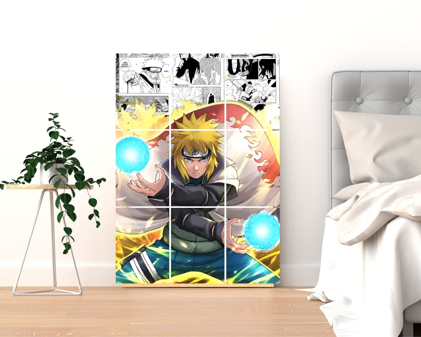 Posters Inc Naruto Posters Manga Panel Collage Art Kit, Anime Merchandise Wall Decoration Items for Living Room, Home Decor Birthday Gifts for Men, 300 GSM Print, A5 Size Paper with Sticker Set of 20