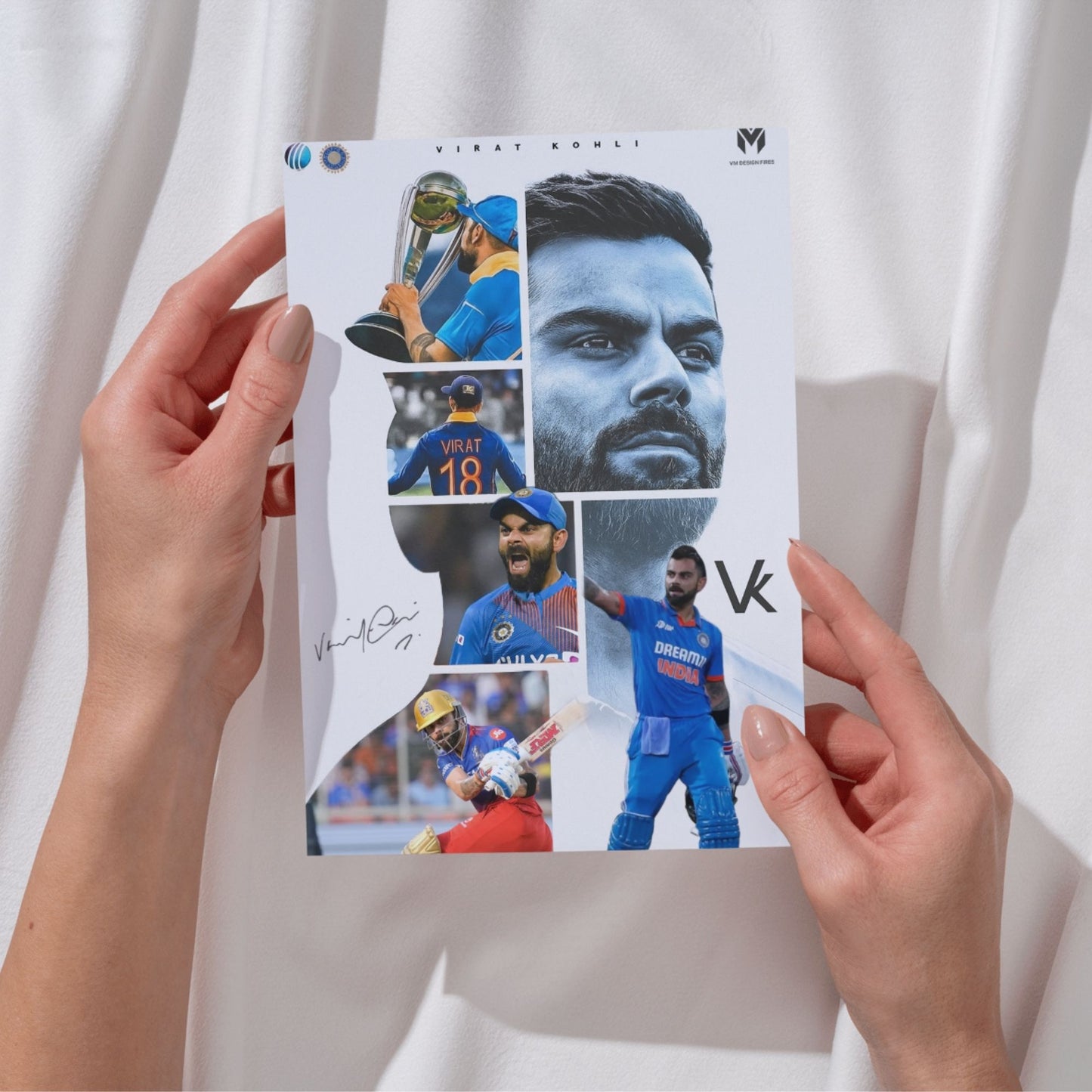 Posters Inc Virat Kohli Poster For Room A4 Size Pack Of 6 Posters Printed On 300 Gsm Matte Paper With Glue Dots Included Virat Kohli Wall Poster Set Of 6 Cricket Posters Room Decoration