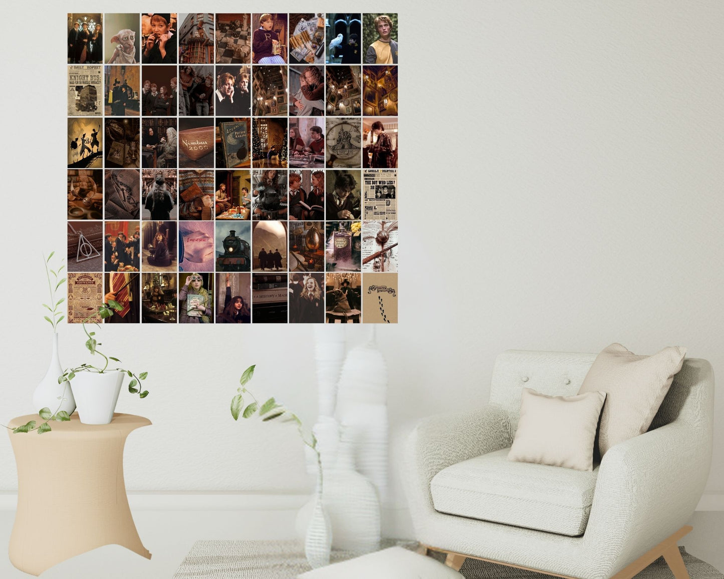 Posters Inc Harry Potter Posters Pack of 54 | Wall Decoration Items for Bedroom, Living Room, Study & Kitchen | Dream Catcher Wall Decor | Gifts for Women & Best Friend | 300 GSM Paper, Unframed