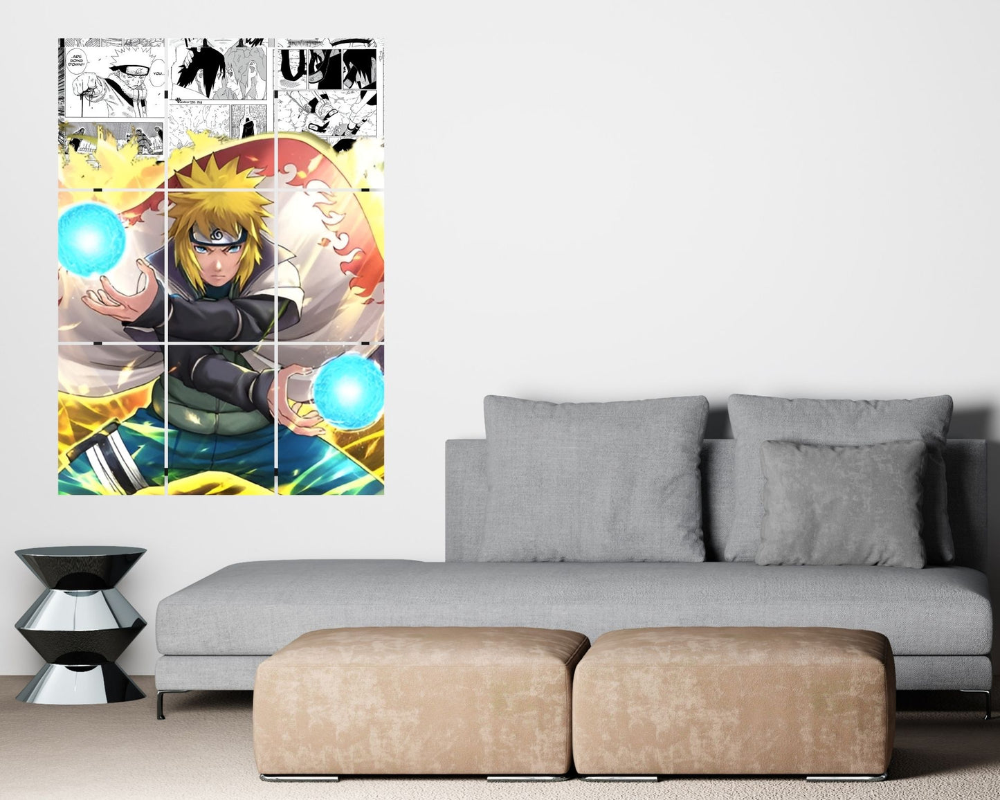 Posters Inc Naruto Posters Manga Panel Collage Art Kit, Anime Merchandise Wall Decoration Items for Living Room, Home Decor Birthday Gifts for Men, 300 GSM Print, A5 Size Paper with Sticker Set of 20