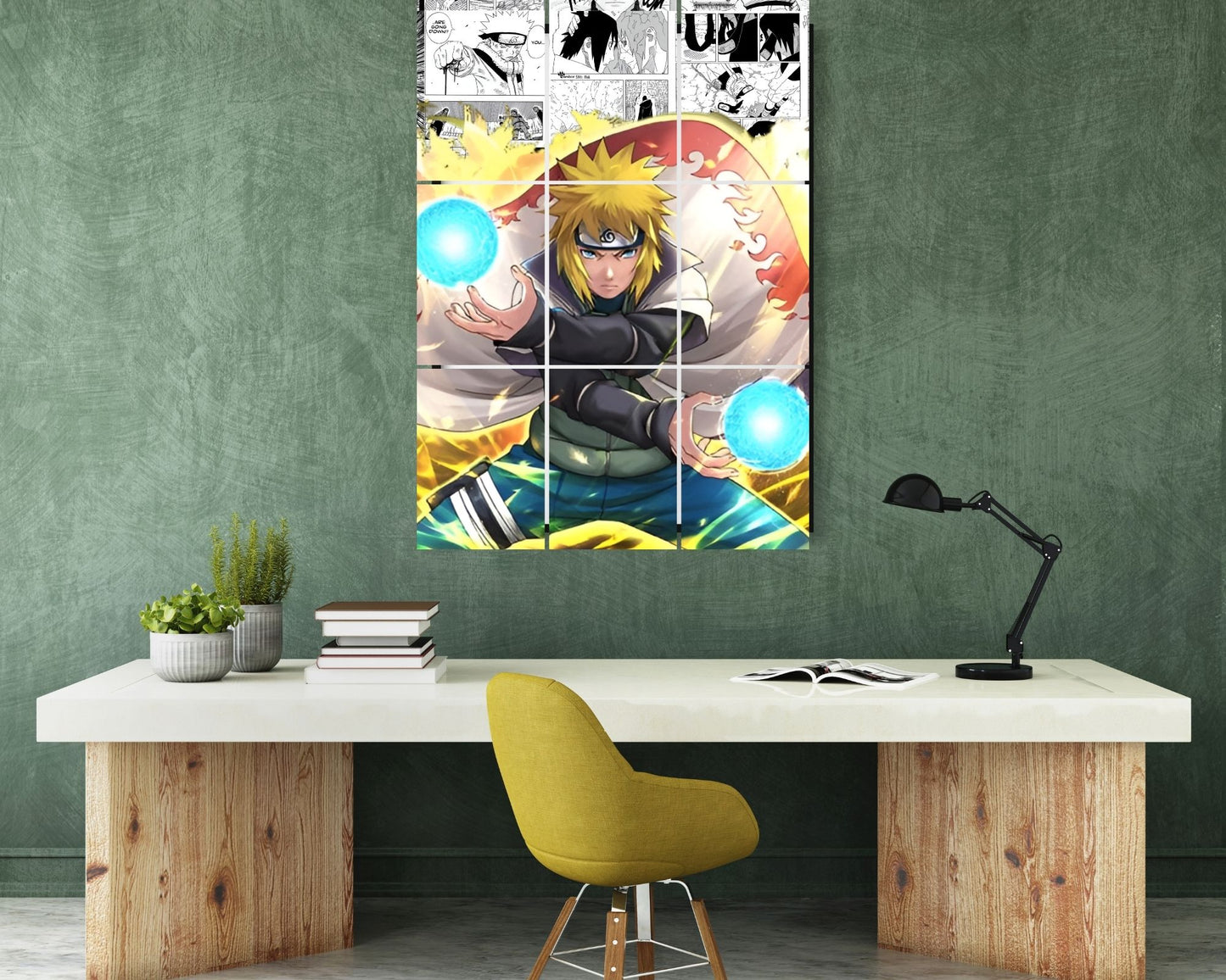 Posters Inc Naruto Posters Manga Panel Collage Art Kit, Anime Merchandise Wall Decoration Items for Living Room, Home Decor Birthday Gifts for Men, 300 GSM Print, A5 Size Paper with Sticker Set of 20