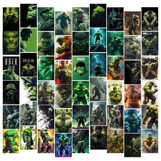 Posters Inc A6 Size Pack Of 54 Hulk Wall Posters For Bedroom Decor Includes Glue Dots Featuring Marvel Strength Design Heroic Motion Art And Epic Transformation Theme For Room Aesthetic