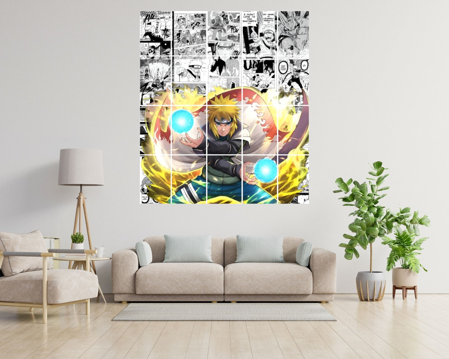 Posters Inc Naruto Posters Manga Panel Collage Art Kit, Anime Merchandise Wall Decoration Items for Living Room, Home Decor Birthday Gifts for Men, 300 GSM Print, A5 Size Paper with Sticker Set of 20
