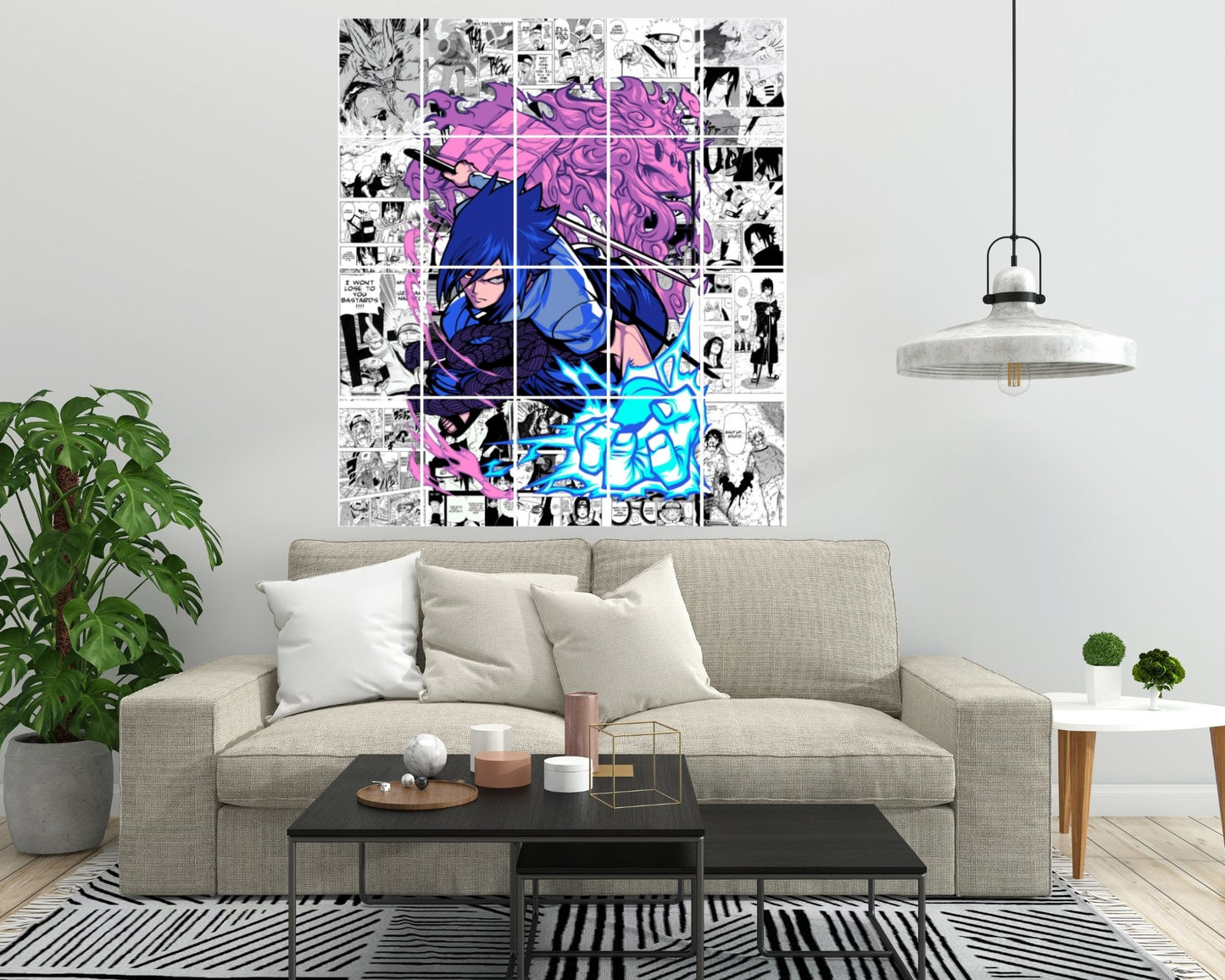 Posters Inc Naruto Posters Manga Panel Collage Art Kit, Anime Merchandise Wall Decoration Items for Living Room, Home Decor Birthday Gifts for Men, 300 GSM Print, A4 Size Paper with Sticker Set of 20
